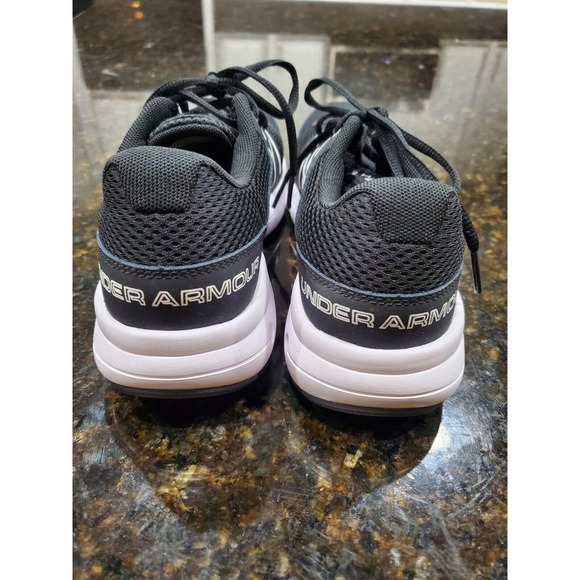 Under Armour Dash Rn 2 Women's Black Mesh Upper Lace Up Athletic Shoes Size 9 - Picture 6 of 10